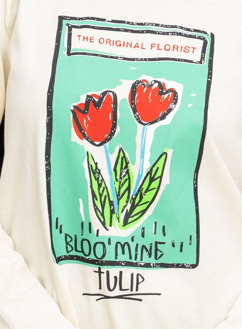 Creamy Printed Long - Sleeve Design 11 - Khotwh